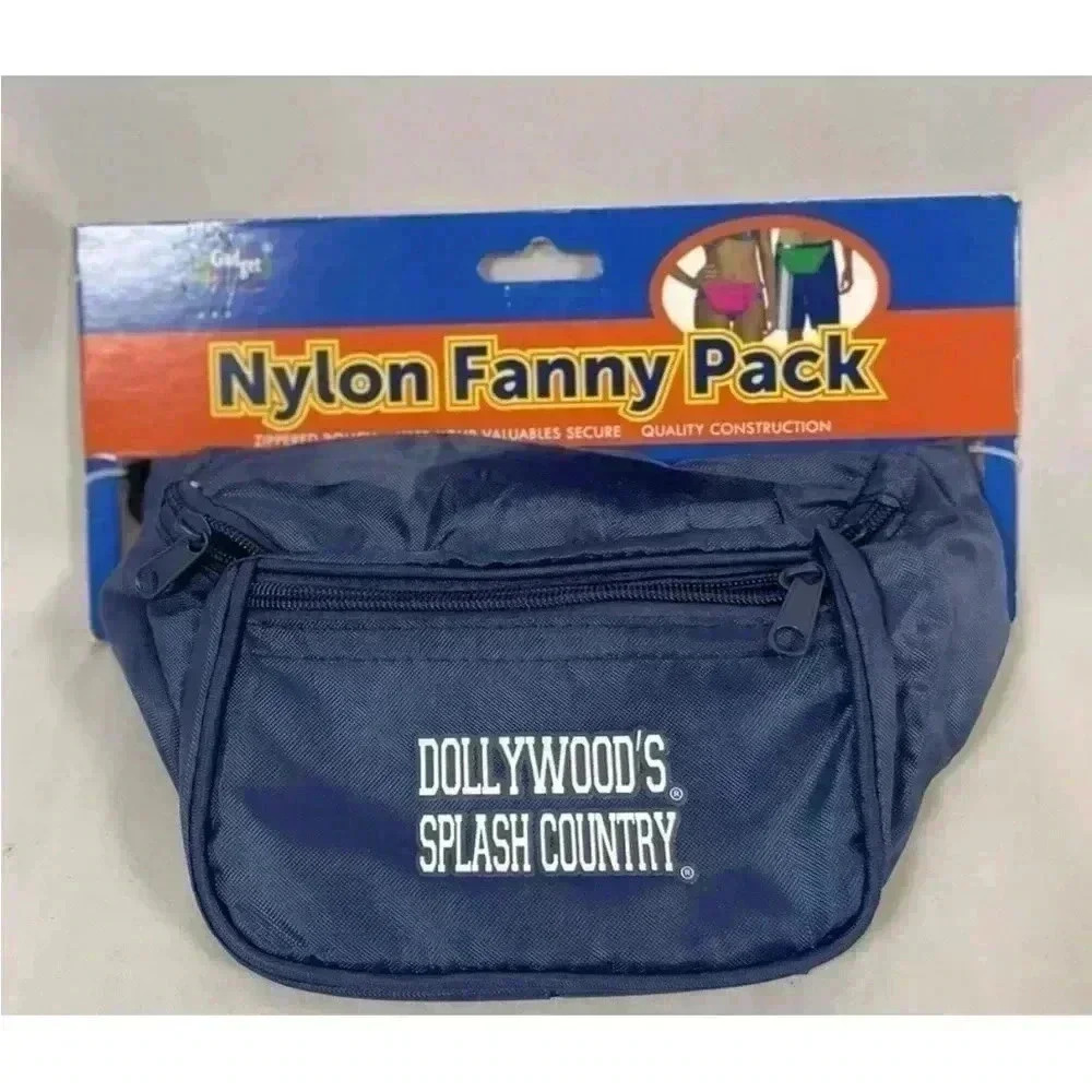 New‎ DOLLYWOOD SPLASH Country Nylon Fanny Pack NAVY Blue Men Women dad Crossbody